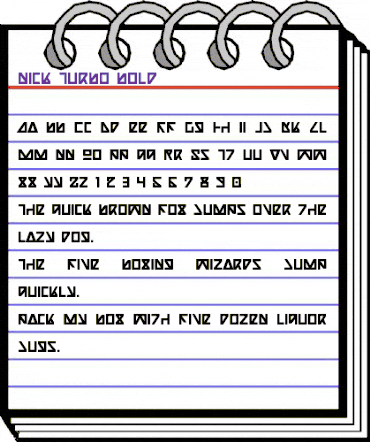 Nick Turbo Bold Bold animated font preview Nick Turbo Bold Bold animated font preview