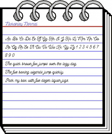 Nickainley Normal animated font preview