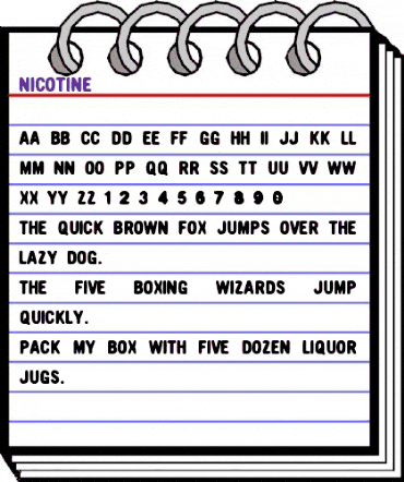 Nicotine Regular animated font preview Nicotine Regular animated font preview