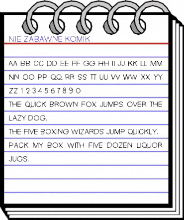 Nie Zabawne Komik Regular animated font preview Nie Zabawne Komik Regular animated font preview