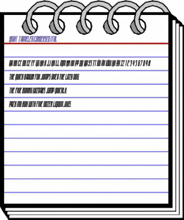 Night Traveler Condensed Ital Regular animated font preview Night Traveler Condensed Ital Regular animated font preview