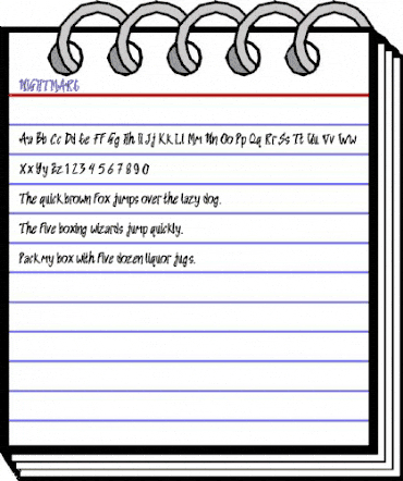 NIGHTMARE Regular animated font preview