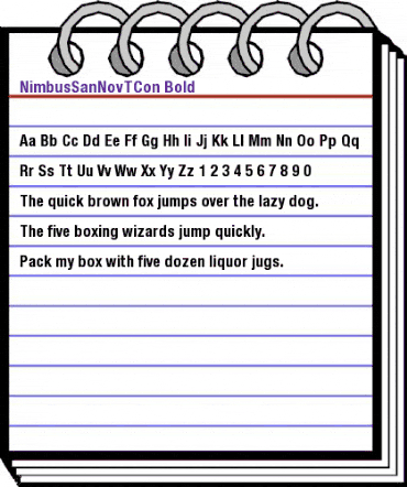 NimbusSanNovTCon Bold animated font preview NimbusSanNovTCon Bold animated font preview