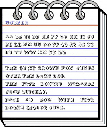 Nobble Normal animated font preview