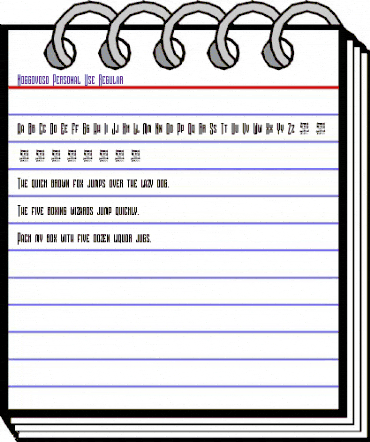 Noggovoso Personal Use Regular animated font preview
