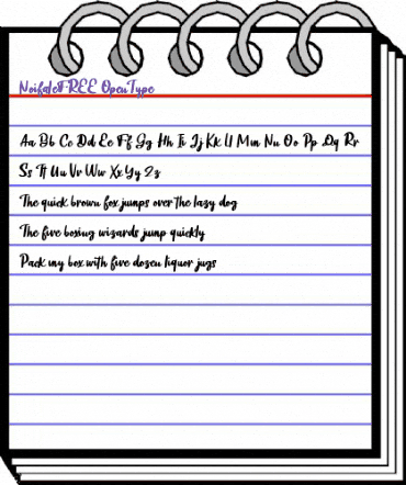 Noifale FREE Regular animated font preview