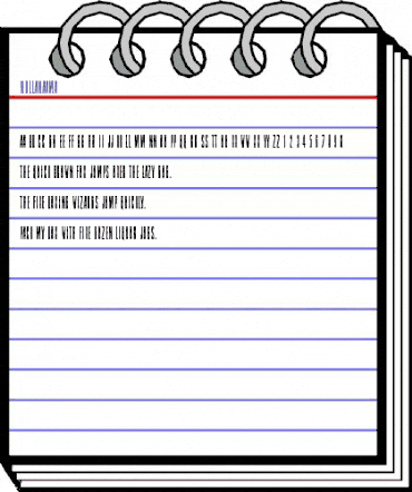 Nollanaama Regular animated font preview