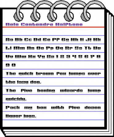 Nolo Contendre Halftone Regular animated font preview