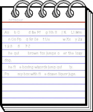 Nordspur Regular animated font preview