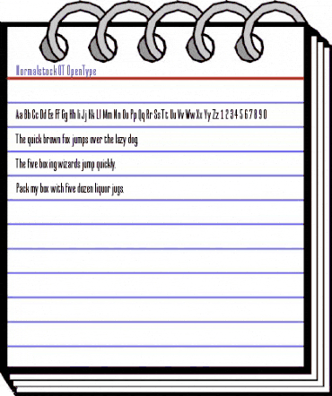Normalstock OT Regular animated font preview