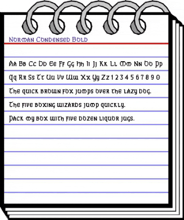 Norman-Condensed Bold animated font preview