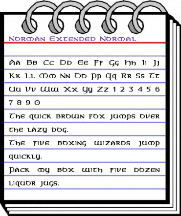 Norman-Extended Normal animated font preview