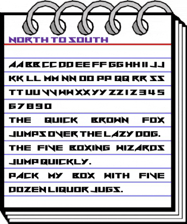 North to South Regular animated font preview North to South Regular animated font preview