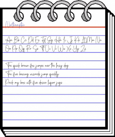 Northampton Regular animated font preview