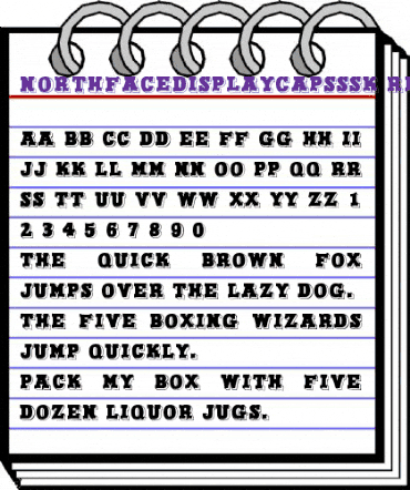 NorthFaceDisplayCapsSSK Regular animated font preview NorthFaceDisplayCapsSSK Regular animated font preview