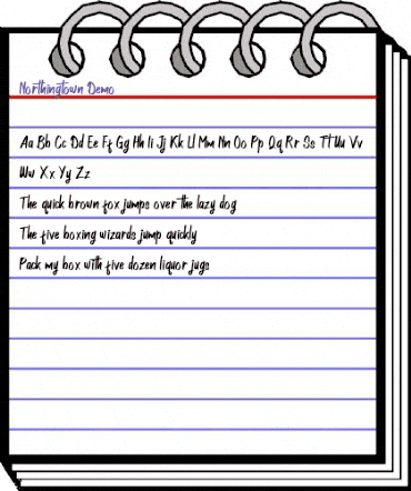 Northingtown Regular animated font preview