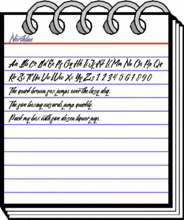 Northline Regular animated font preview