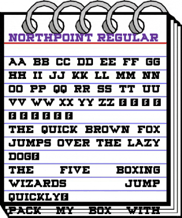 Northpoint Regular animated font preview