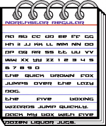Northstar Regular animated font preview