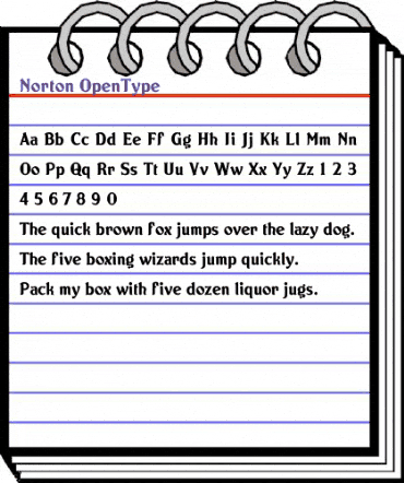 Norton Regular animated font preview