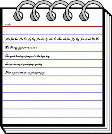 Norty Regular animated font preview