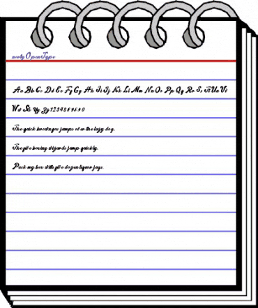 Norty Regular animated font preview