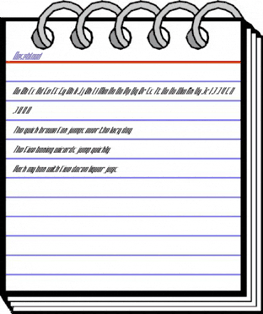 Noseblood Regular animated font preview