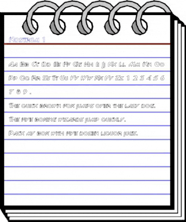 Nostrum 1 Regular animated font preview