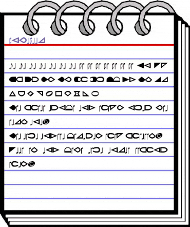 NoteHedz Regular animated font preview