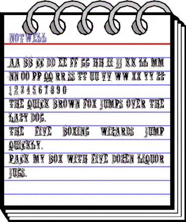 Notwell Regular animated font preview