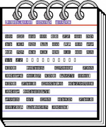 Nouveau Drop Caps Regular animated font preview