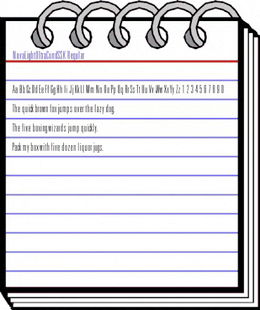 NovaLightUltraCondSSK Regular animated font preview