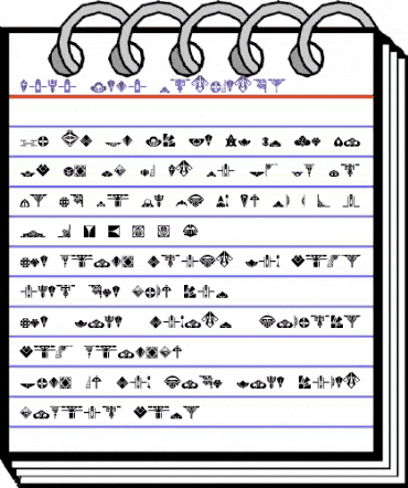 Novo Deco Ornaments Regular animated font preview Novo Deco Ornaments Regular animated font preview