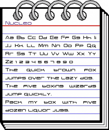 Nucleo Regular animated font preview