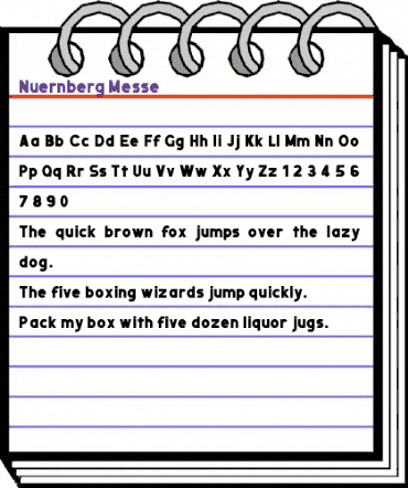 Nuernberg Messe Regular animated font preview