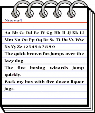 Nueva4 Regular animated font preview Nueva4 Regular animated font preview