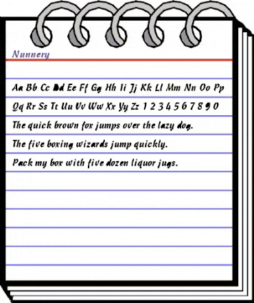 Nunnery Normal animated font preview