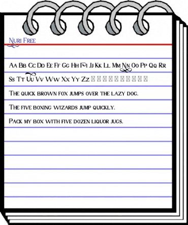 Nuri Free Regular animated font preview Nuri Free Regular animated font preview