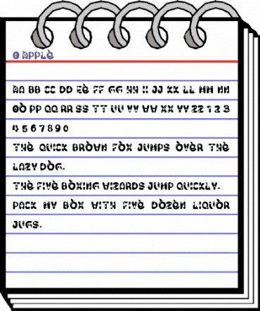 O Apple Regular animated font preview O Apple Regular animated font preview