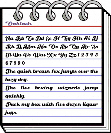 Oaklash Regular animated font preview Oaklash Regular animated font preview