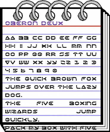 Oberon Deux Regular animated font preview Oberon Deux Regular animated font preview