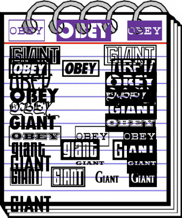 ObeyGiantPosterCaps Regular animated font preview