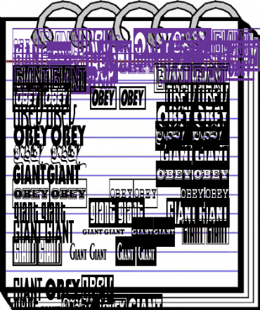 ObeyGiantPosterCondensed Regular animated font preview