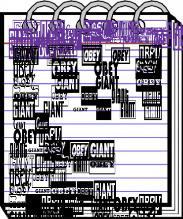 ObeyGiantPosterCondensed Regular animated font preview