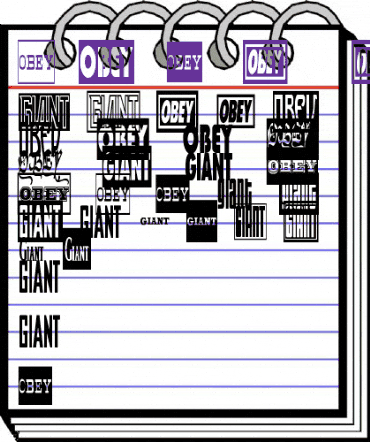 ObeyGiantPosterCondensedCaps Regular animated font preview