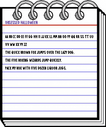 Obsessed Halloween Regular animated font preview Obsessed Halloween Regular animated font preview