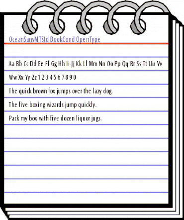 Ocean Sans MT Std Book Cond animated font preview Ocean Sans MT Std Book Cond animated font preview