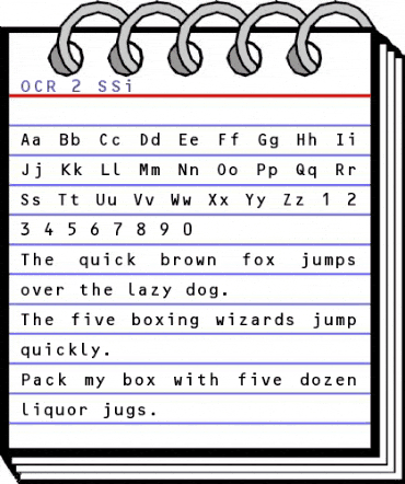 OCR 2 SSi Regular animated font preview OCR 2 SSi Regular animated font preview