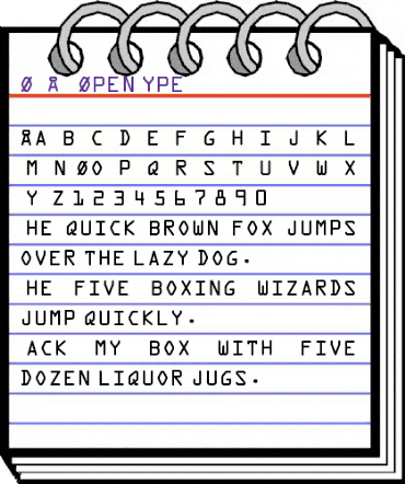 OCR A BQ Regular animated font preview OCR A BQ Regular animated font preview