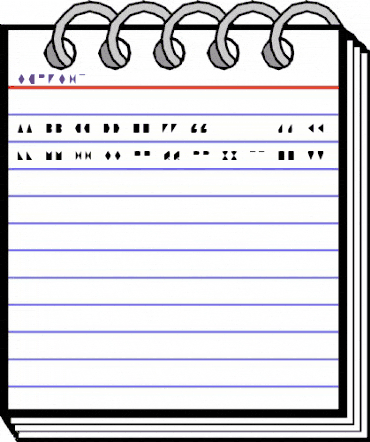 OCRFont Regular animated font preview